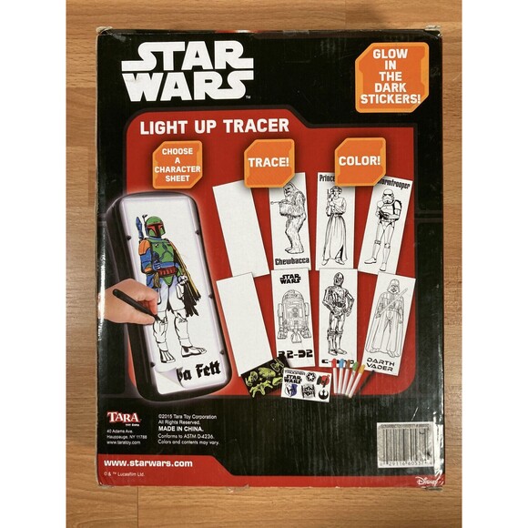 Star Wars Light Up Tracer • NEW • Activity Set with Tracing Sheets and Stickers - Picture 2 of 6